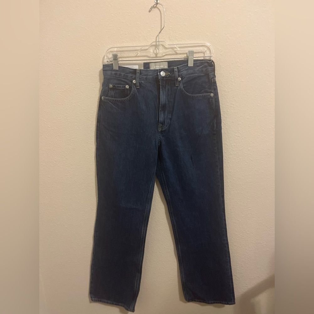 Everlane Women's The Cheeky Straight Jeans - Dark Blue